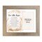 Our Little Angel Bereavement Photo Frame Wood Plaque with Easel and Hook Wall Tabletop Art - 10 inches x 12 inches - Hold 4x6 Photo